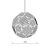 Lampa poliedru cu model Flower of Life 45 cm din lemn